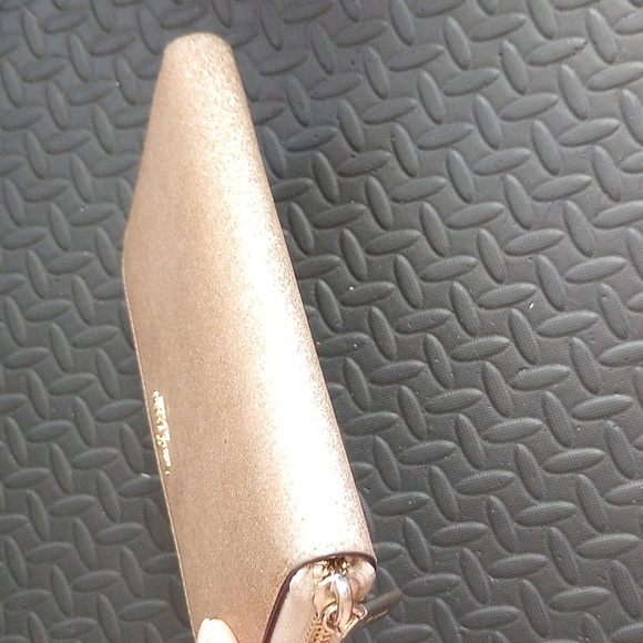 Kate Spade Gold Glitter Continental Zip Around Wallet - Picture 10 of 11